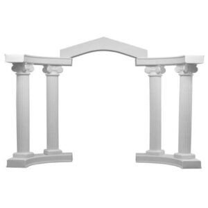 Grecian Column, Colonade Top / Base, 1/4 Circle